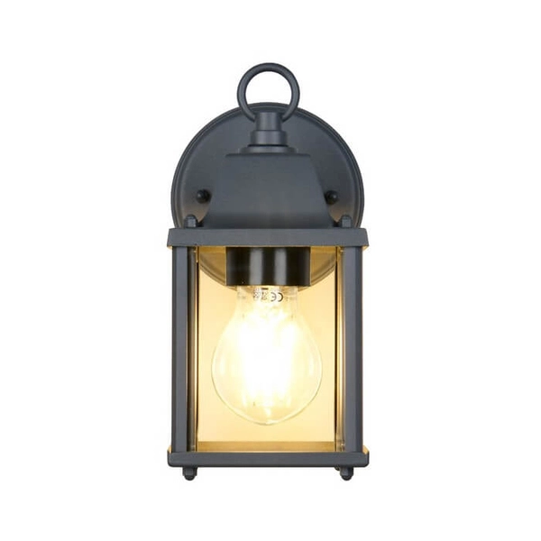 Elewacyjna lampa ścienna MIRANDE 262260142 metalowa szklana IP23 antracyt