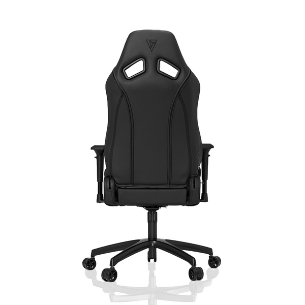 Ergonomiczny fotel S-line z czarnej ekoskóry do gabinetu