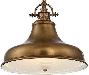 Retro lampa wisząca QZ-EMERY-P-S-WS do kuchni mosiądz