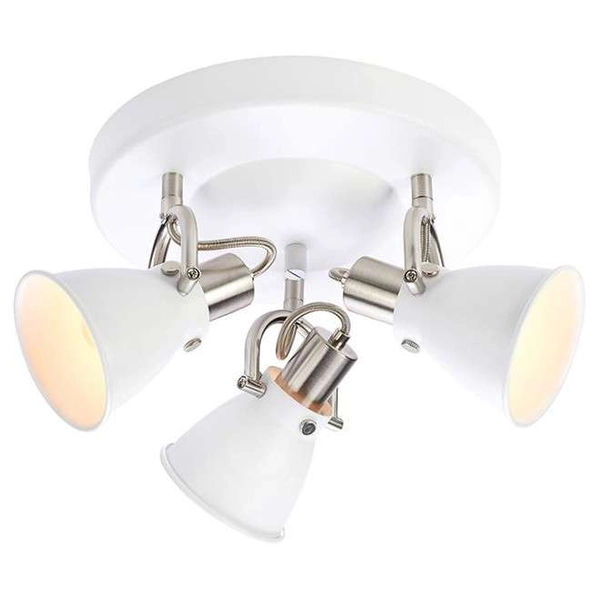 Industrialna LAMPA sufitowa ALTON 107855 Markslojd regulowana OPRAWA metalowy kinkiet reflektorki białe