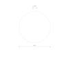 Lampa ścienna mirror Ring 10276 Nowodvorski LED 7W 3000K do holu chrom