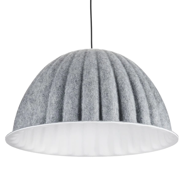 Lampa wisząca z kloszem Felt ST-10267P-S grey Step materiałowa szara