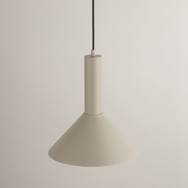 Stożkowa lampa zwisająca Vitrum 40806 Sigma salonowa beżowa