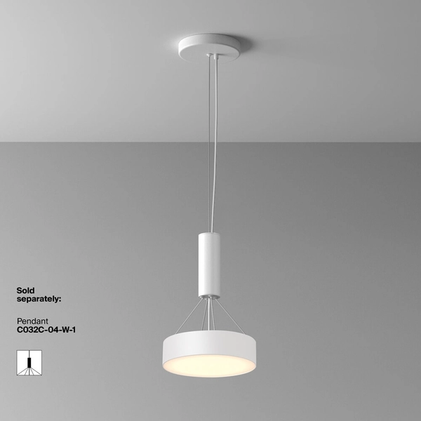 Plafon do kuchni Zon C032CL-24W3K-RD-W Maytoni LED 24W 3000K okrągły biały