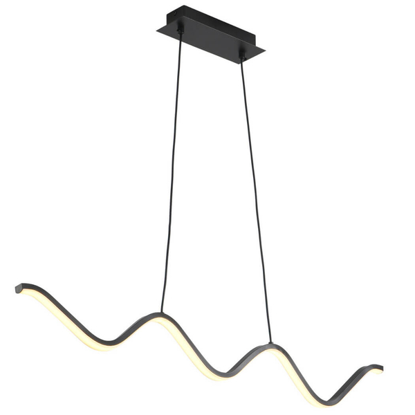 Lampa wisząca do salonu ZIGZAG ST-MD240602 BLACK LED 13W 3000K czarna