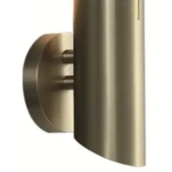 Metalowa lampa ścienna CGMITW1 tuba do przedpokoju mosiądz