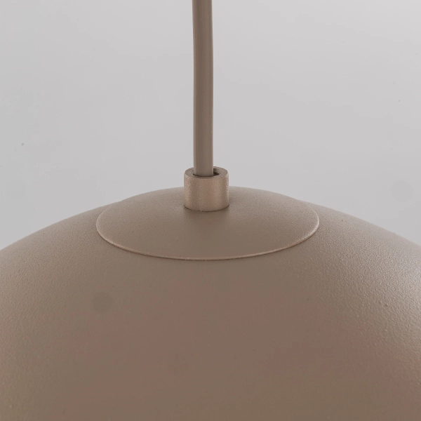 Klasyczna lampa wisząca Faro 10657 do salonu metalowy beżowy