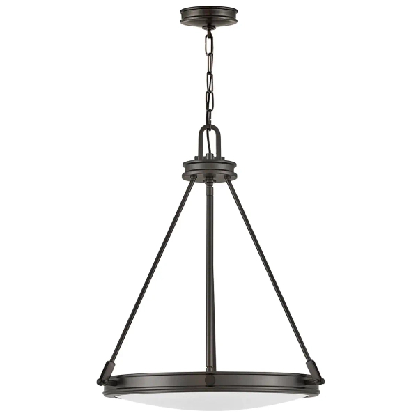 Industrialna lampa wisząca Collier HK-COLLIER-P-BX na łańcuchu czarna