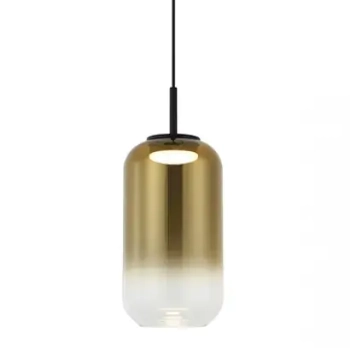Zwisająca lampa nad wyspę 23218 LED 12W 3000K owalna czarna złota