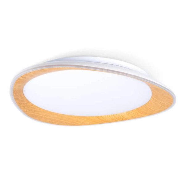 Plafon salonowy Piano ABR-POASY-24W LED 24W zmienna barwa drewniany biały