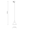 Industrialna szynowa lampa 1-fazowa Tracer 10680 szklana przydymiony czarny