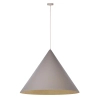 Lampa wisząca trójkątna VESUVIO 41059 nad stół szara złota