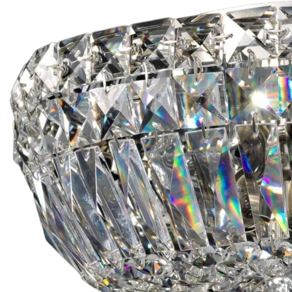 Plafoniera LAMPA glamour BASFOR DIA100-CL-03-N Maytoni kryształowa OPRAWA plafon okrągły pałacowy przezroczysty