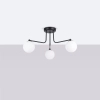Kulista lampa sufitowa ASTRAL SL.1662 potrójna biała czarna