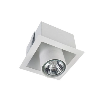 Schodowa lampa biała Eye Mod 8936 kwadratowy wpust ruchoma tuba