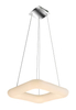 Kwadratowa lampa wisząca Donut LED 80W 2700-6000K do salonu biała