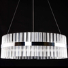 Glamour lampa wisząca VEN E1694/37W LED 37W 6500K okrąg przezroczysta chrom