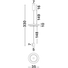 Lampa sufitowo-podłogowa VITICHI LE44735 LED 21W 3000K biała
