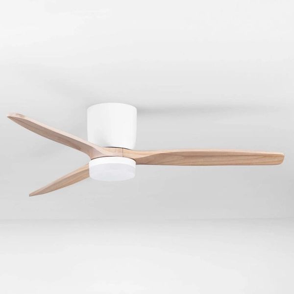 Sufitowa lampa wentylator GUARAYOS LE44966 LED 18W 3000-6500K drewniana biała