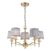 Żyrandol regulowany Marble MAR0545-EH Dar Lighting świecznikowy zwis mosiężny
