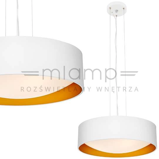 LAMPA wisząca VERO 10449301 Kaspa metalowa OPRAWA okrągły zwis biały