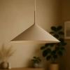 Wisząca lampa do salonu Capital MLP2471 stożek regulowana beżowy