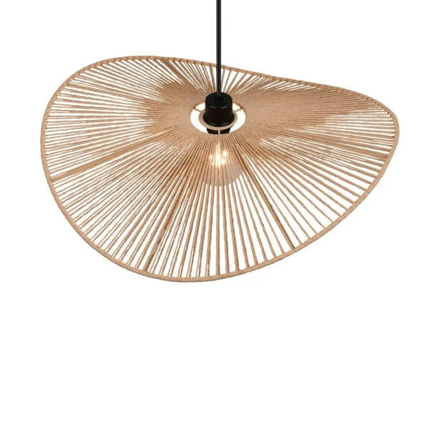 Ekologiczna lampa wisząca nad stół LAURINE R36161026 czarny brązowy