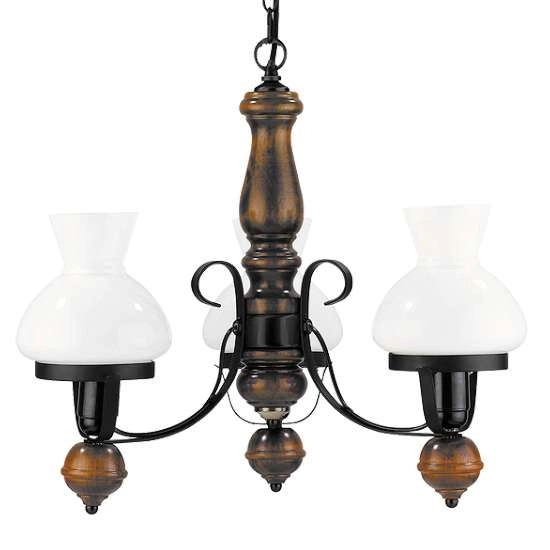 Żyrandol LAMPA wisząca PETRONEL 7078 Rabalux rustykalna OPRAWA vintage drewno orzech rustic