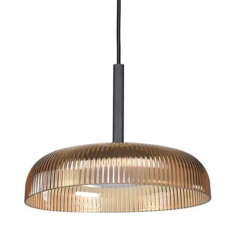 Klasyczna lampa wisząca Colle PND-48529-BK-YLL LED 12W 3000K złota