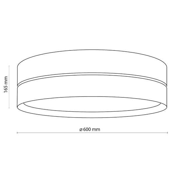 Plafon glamour do salonu Hilton 4773 TK Lighting z tkaniny biały złoty