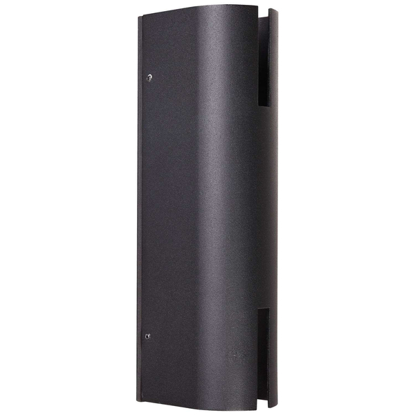 Elewacyjna LAMPA ścienna ROVIGO 602/BK-9 Italux metalowa OPRAWA kinkiet LED 16W 3000K do ogrodu outdoor IP54 czarny