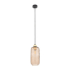 Wisząca lampa Pescara 4575 do jadalni nad stół bursztynowa czarna