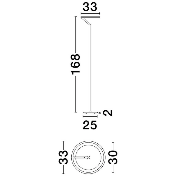 Podłogowa lampa ring ZUDANEZ LE44781 LED 26W 3000K metalowa czarna