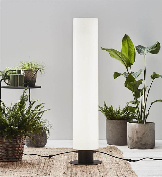 Stojąca lampa zewnętrzna Garden tuba na taras LED 20W biała