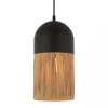 Kopułowa wisząca lampa 23071 do jadalni brązowa czarna