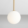 Złota lampa sufitowa Pinne 1080PL_G30_S Aldex loftowa kula szklana pokojowa