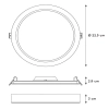 Plafon sufitowy TENDO-LED 07105/18/31 Lucide LED 18W 3000K biały