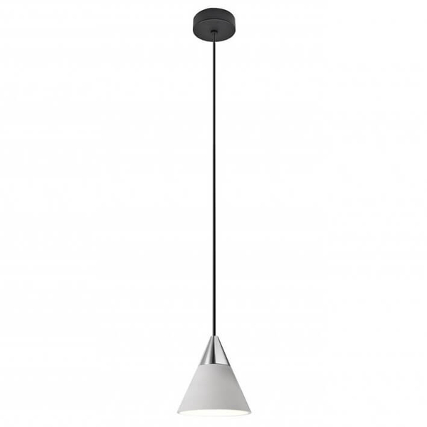 Lampa wisząca trapez TENTOR AZ3086+AZ3101 LED 7W 3000K czarny chrom biały