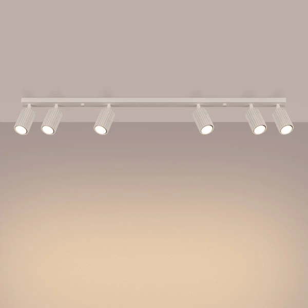 Wielopunktowa lampa sufitowa KARBON SL.1604 regulowana beżowa