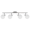 Kulista lampa sufitowa Ghost 94-01504 szklana metalowa biała chrom