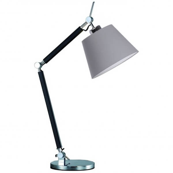 Regulowana lampa stołowa Zyta AZ1848+AZ2598 Azzardo do salonu czarna szara
