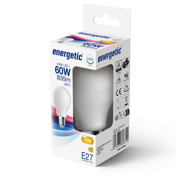Żarówka bańka E27 5181021321 LED 6,8W 2700K 806lm biała