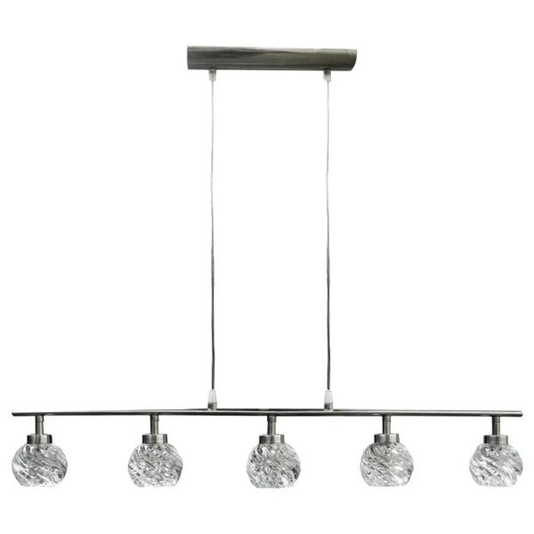 Kryształowa lampa wisząca GIRA 35-04607 kule balls srebrne