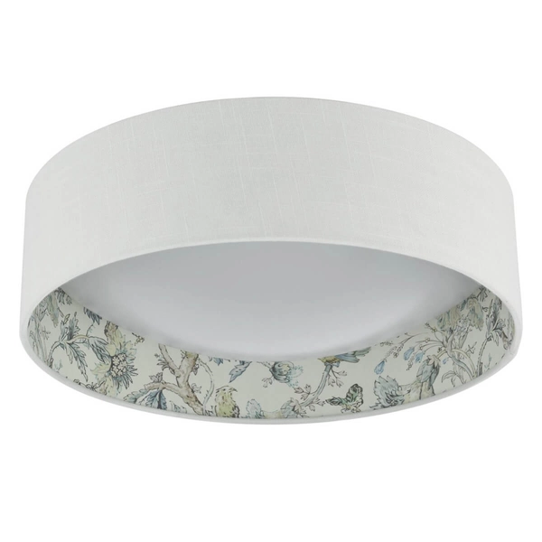 Okrągła lampa sufitowa Delft DEL5015-EH Dar Lighting nadruk do pokoju biały