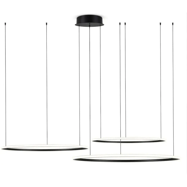Potrójna lampa wisząca ringowa LED 93W 4000K pierścienie ringi SLD/000022/4000/B/L
