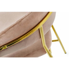 Barowe krzesło Margo KH1201100129.32 King Home pikowane khaki beżowe