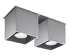 Downlight LAMPA sufitowa SL.0064 metalowa OPRAWA kostki szare OUTLET