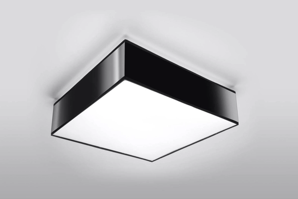 Plafon LAMPA sufitowa SL.0136 kwadratowa OPRAWA natynkowa czarna