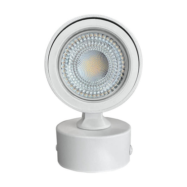Lampa reflektorowa natynkowa Antillo LP-770/1W WH spot regulowana pojedyncza złoty biały
