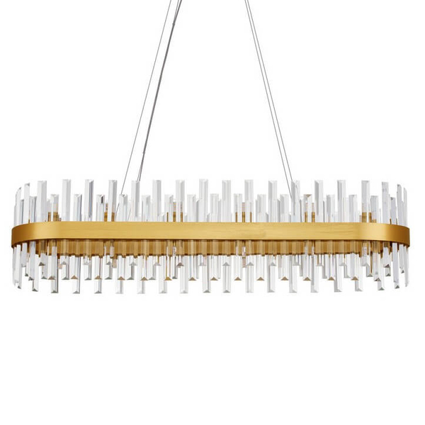 Wisząca lampa nad stół CHOLULA LE44724 crystals złota przezroczysta